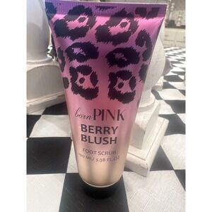 Born Pink Berry Blush Foot Scrub 100ml 3.38oz New Sealed Leopard Print Tube
